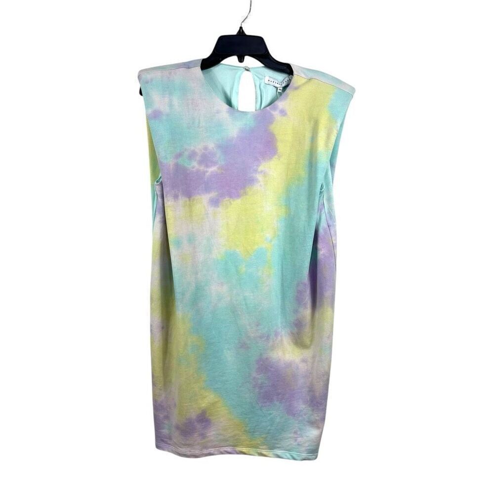 Endless Rose Tie Dye Shoulder Pads Mini Dress NWT size XS